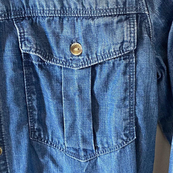 ๐ EUC Anthropologie Cloth & Stone chambray shirt XS super soft tencel - Picture 4 of 7